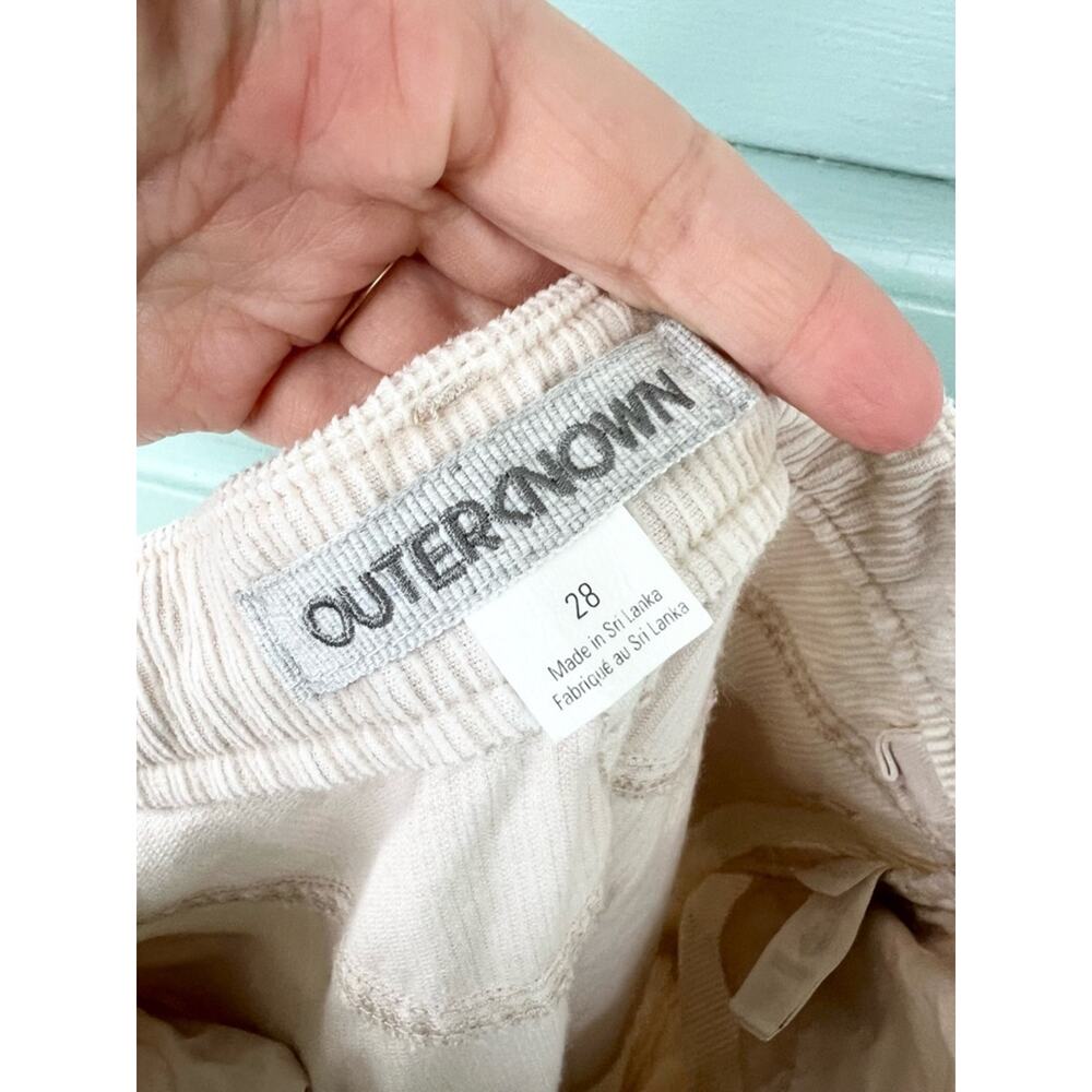 Outerknown Smith Organic Cotton Cord Utility Pants Straight Leg cream Sz 28 - Picture 4 of 10